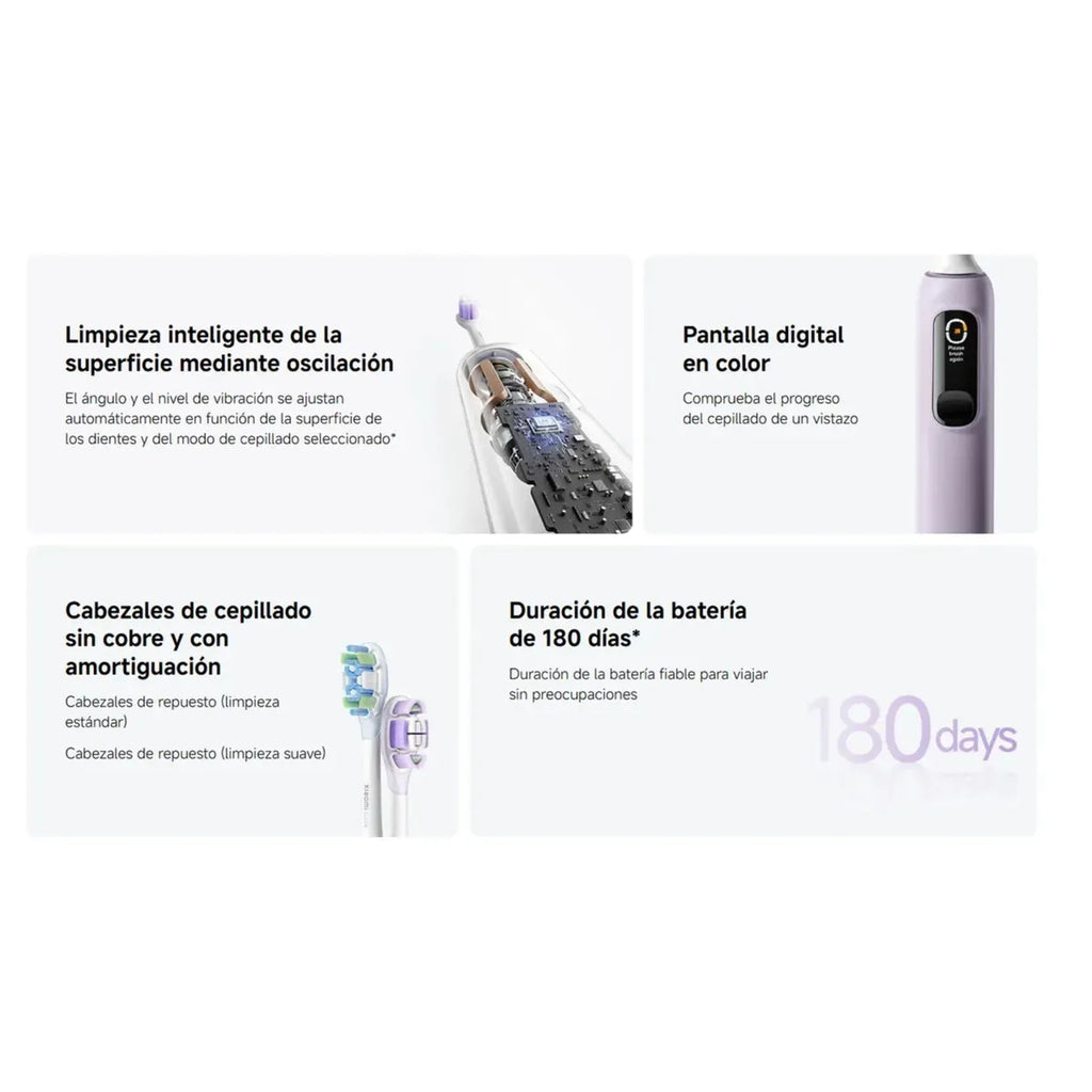 Cepillo Eléctrico Xiaomi Oscillation Electric Toothbrush Pro MES610 Pantalla Inteligente IPX8 180 Días S2221