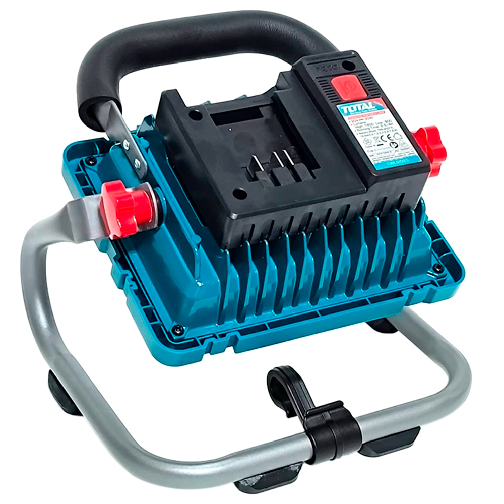 Lámpara de Trabajo LED Inalámbrica TOTAL 20V 1800 Lúmenes Foco Reflector Portátil con Batería 2.0Ah y Cargador TWLI20258 S2313