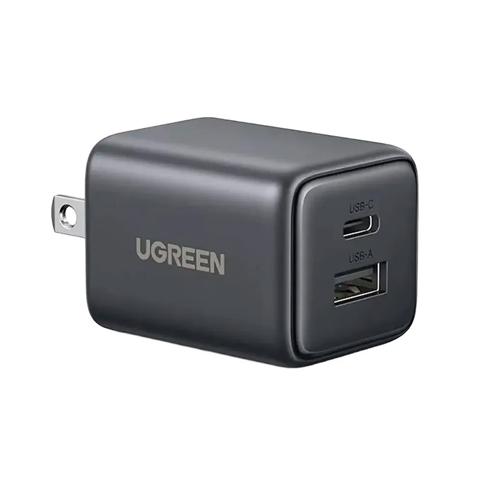 Cargador de Pared UGREEN 20W GaN Dual USB-C y USB-A PD QC 3.0 Clavija Plegable 55533 S2288