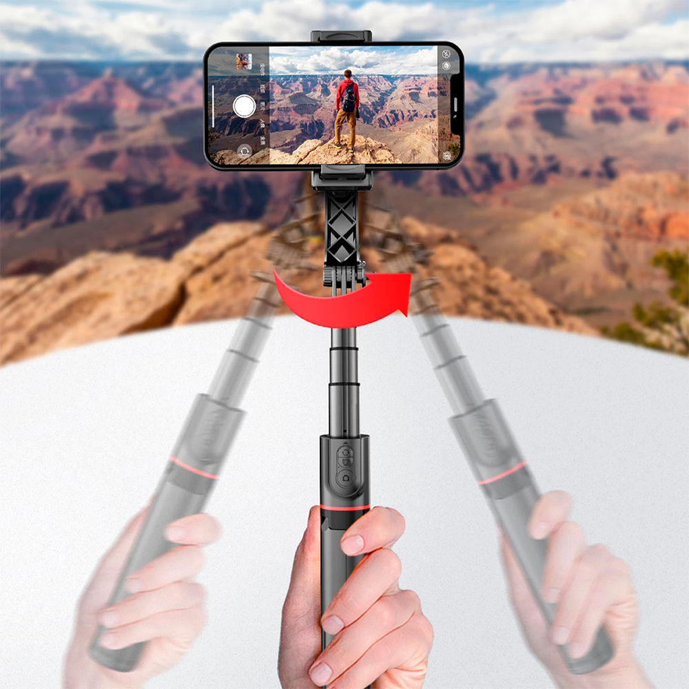 Selfie Stick Trípode Inteligente con Estabilizador AI y Control Bluetooth s2029
