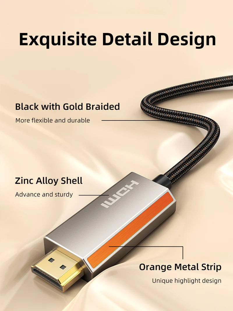 Cable Unidireccional DisplayPort 1.4 a HDMI 2.1 de 8K 60Hz 4K 120Hz 2 metros CABLETIME S2192