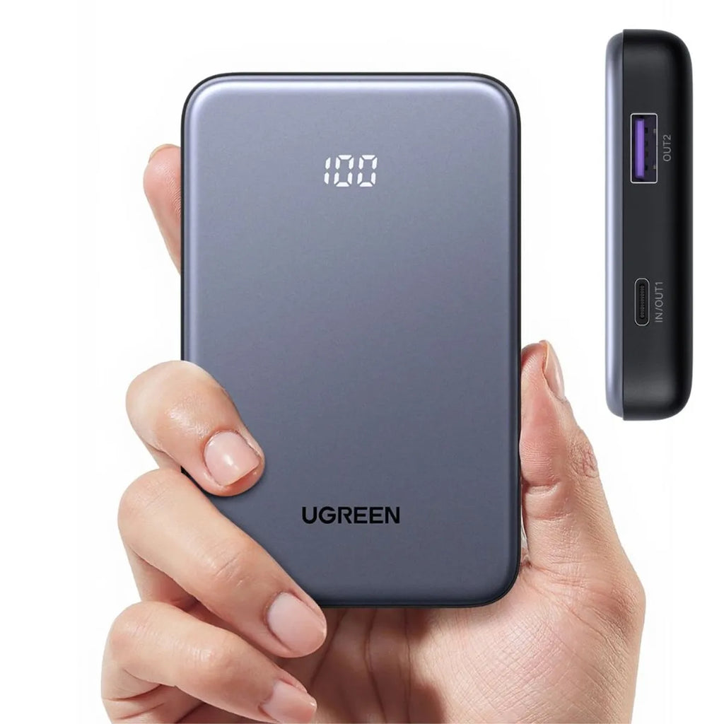 Power Bank UGREEN Zapix Series 10000mAh 20W PD 22.5W SCP Pantalla Digital LED S2294
