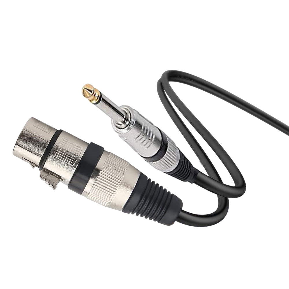 Cable de Audio Profesional Canon XLR Hembra a Plug 6.35mm de Alta Fidelidad 15 Metros S2138