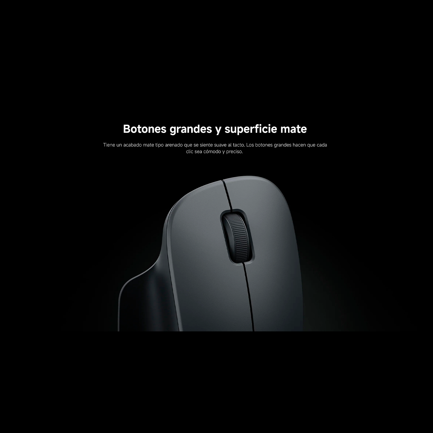 Mouse Inalámbrico Xiaomi Wireless Mouse Comfort Edition 2.4GHz Ergonómico Negro S2229