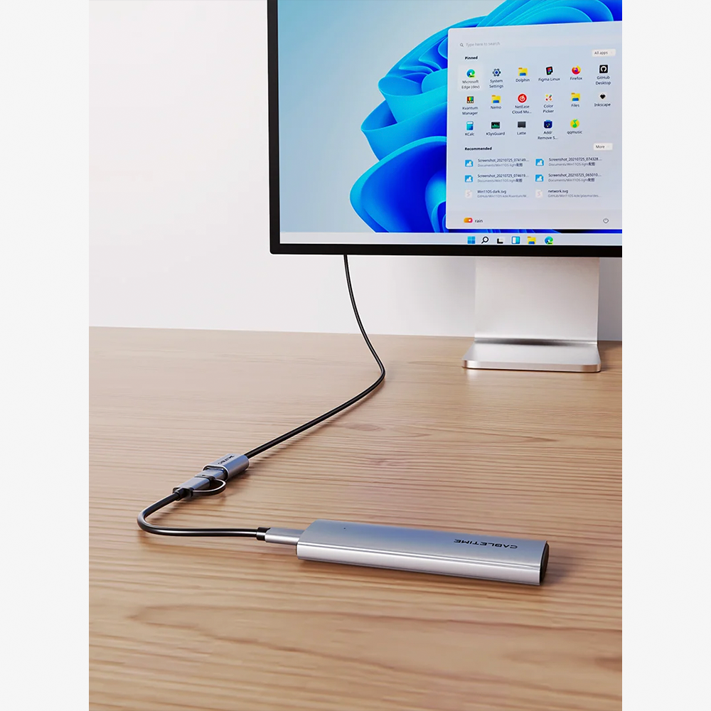 Cable Extensión USB 3.0 Macho a Hembra CABLETIME 3 Metros 5Gbps Carcasa de Aluminio y Malla Trenzada de Nylon para PC Laptop Disco Duro e Impresora S2349
