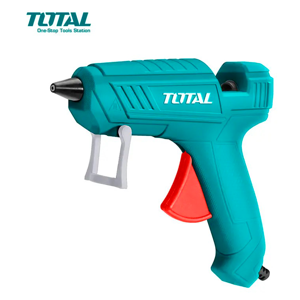 Pistola de Silicona Caliente TOTAL 150W 220V para Barras de 11mm con Boquilla Antigoteo y 2 Barras TT101116 S2322