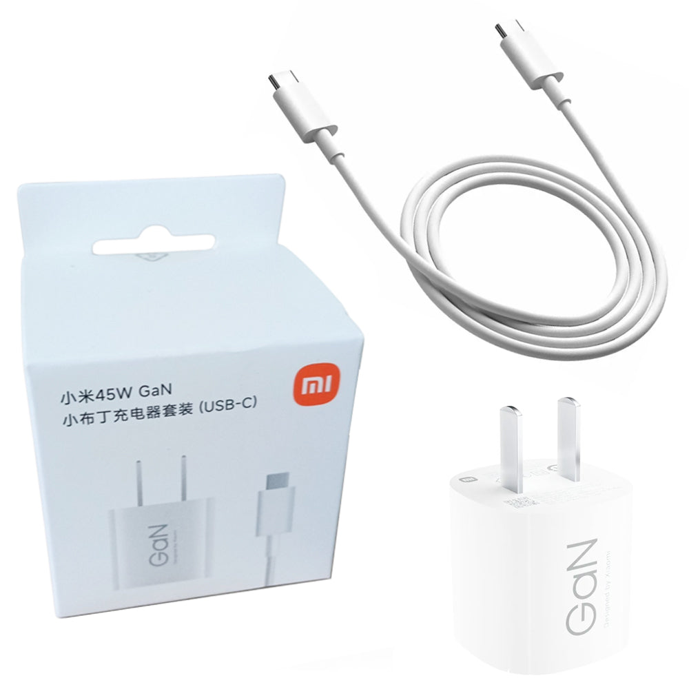 Cargador de Pared Xiaomi 45W GaN USB Tipo-C con Cable Incluido Modelo MDY-17-EA S2110