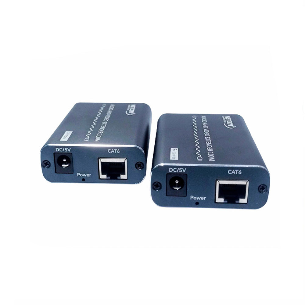 Extender DisplayPort 4K a 100 Metros NETCOM VIA UTP RJ45 Audio y Video PE-ED0100 S2150
