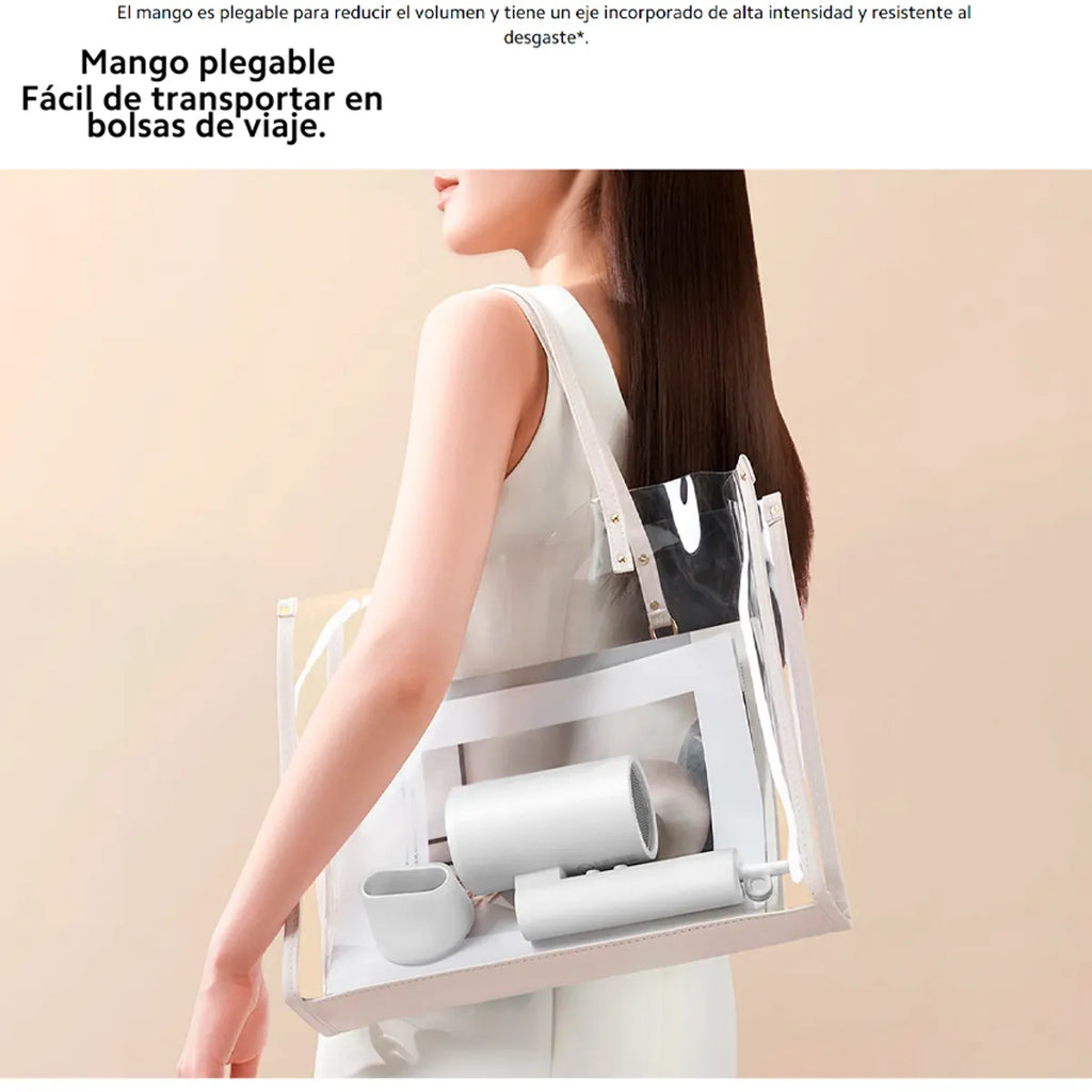 Secador de Cabello Portátil Xiaomi Compact Hair Dryer H101 1600W Plegable Iónico Blanco S2227