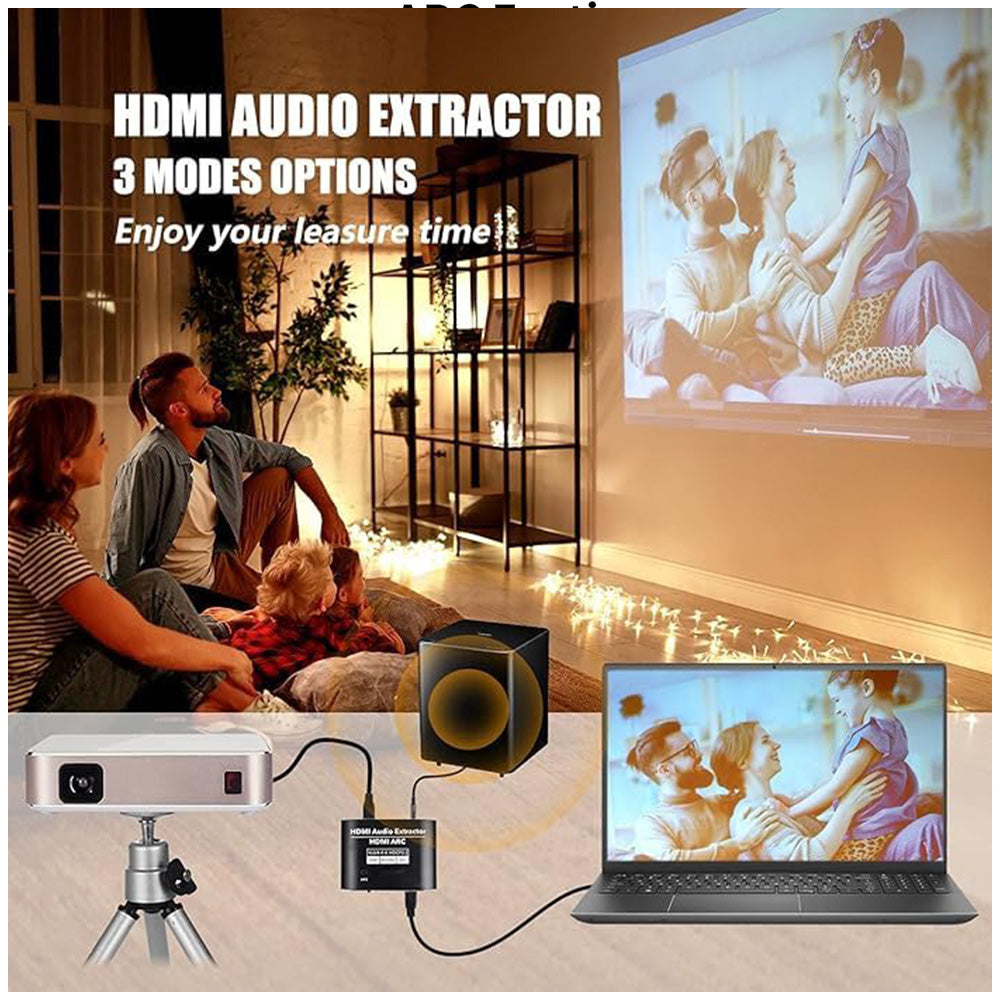 Extractor de Audio HDMI 4K a 60Hz con ARC (Salida Óptica SPDIF y 3.5mm) s2097