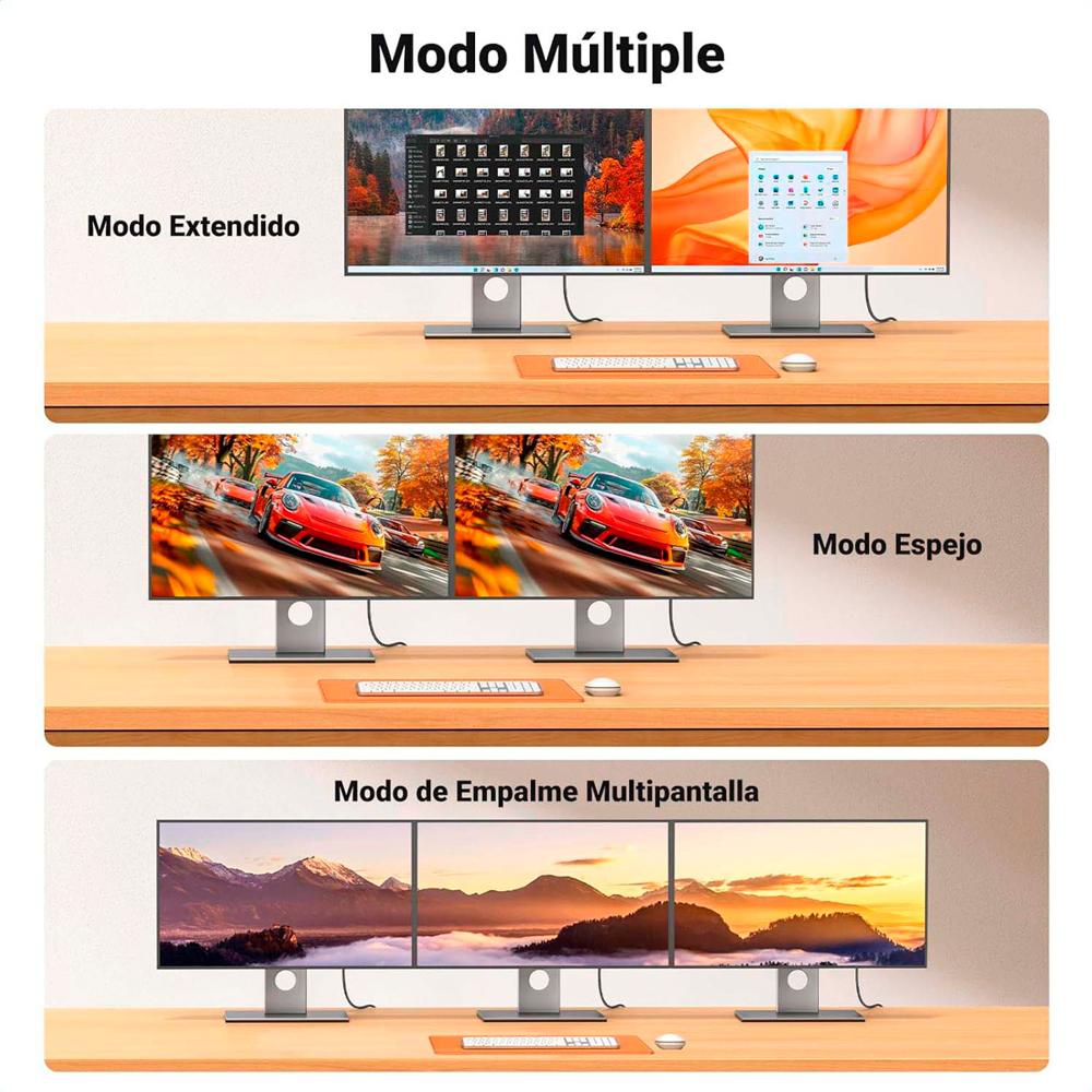Cable DisplayPort a HDMI Ugreen DP125 4K UHD Trenzado de 2 Metros Unidireccional S2202