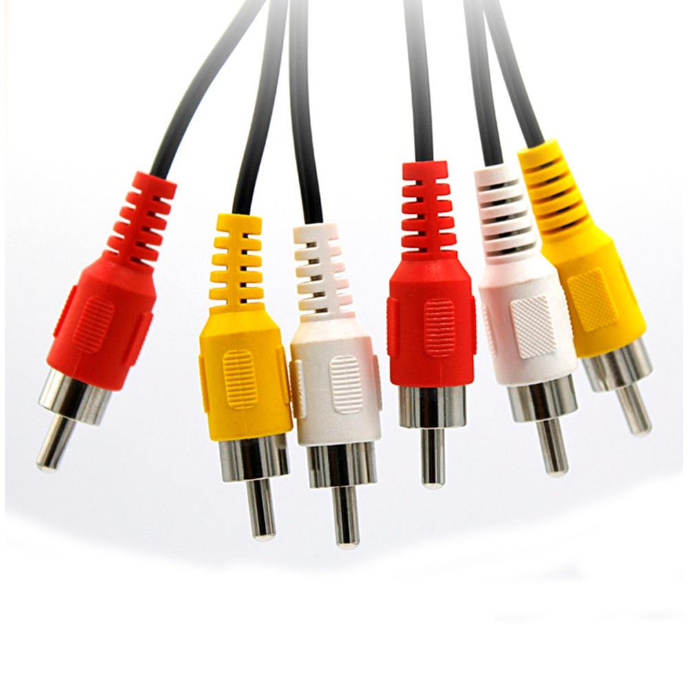 Cable RCA a RCA 3x3 5 Metros Macho cable audio y video S0914