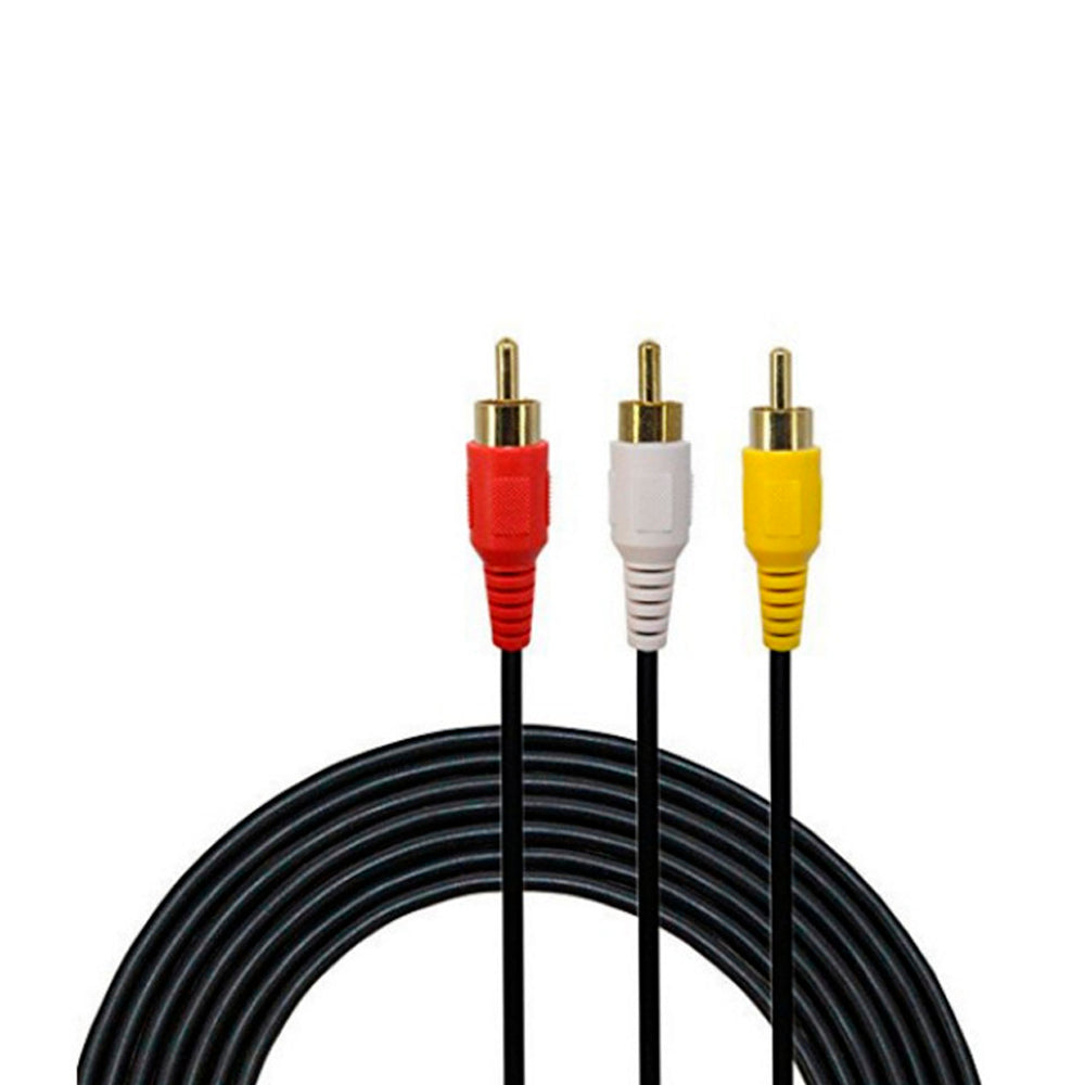 Cable RCA a RCA 3x3 1.5 Metros Macho cable audio y video S0916