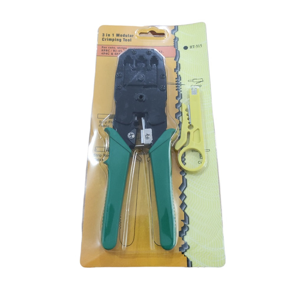 3 en 1 crimpeador ponchadora rj45 cable de red + pela cable 4p 8p 6p S0922