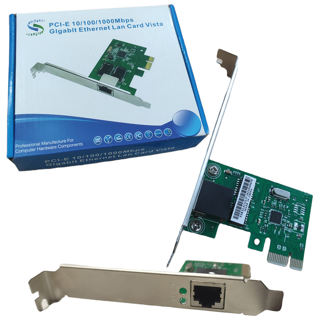 Tarjeta de red interna PCI Express Lan Ethernet puerto rj45 101001000 S0962