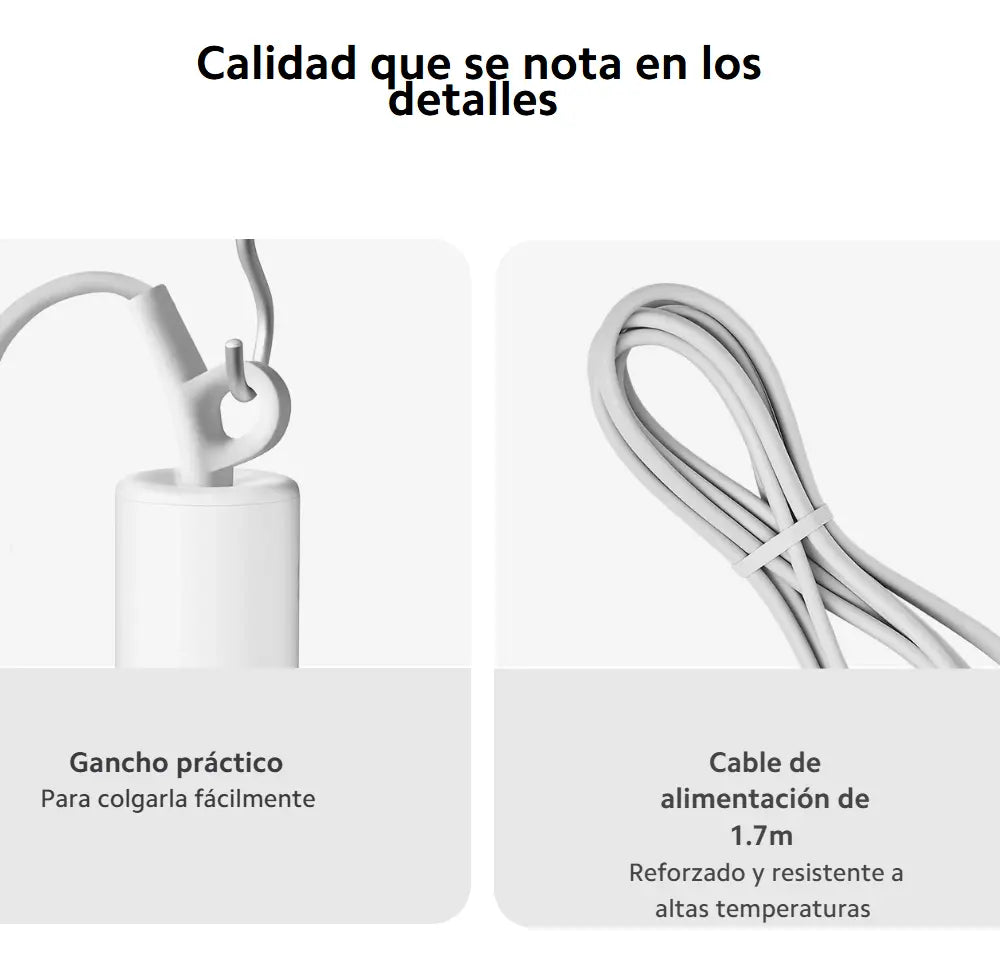Secador de Cabello Portátil Xiaomi Compact Hair Dryer H101 1600W Plegable Iónico Blanco S2227