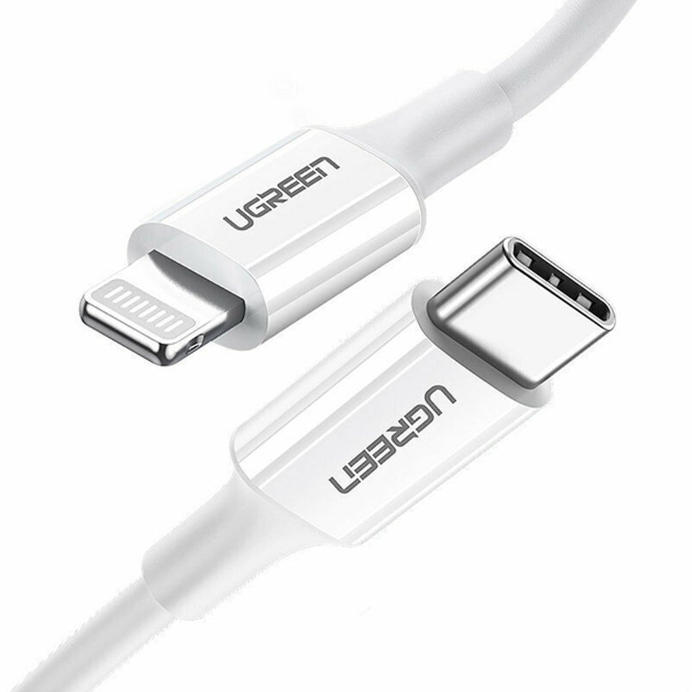 Cable UGREEN Tipo C a Lightning 1 Metro Carga Rápida PD 60W para iPhone s2053