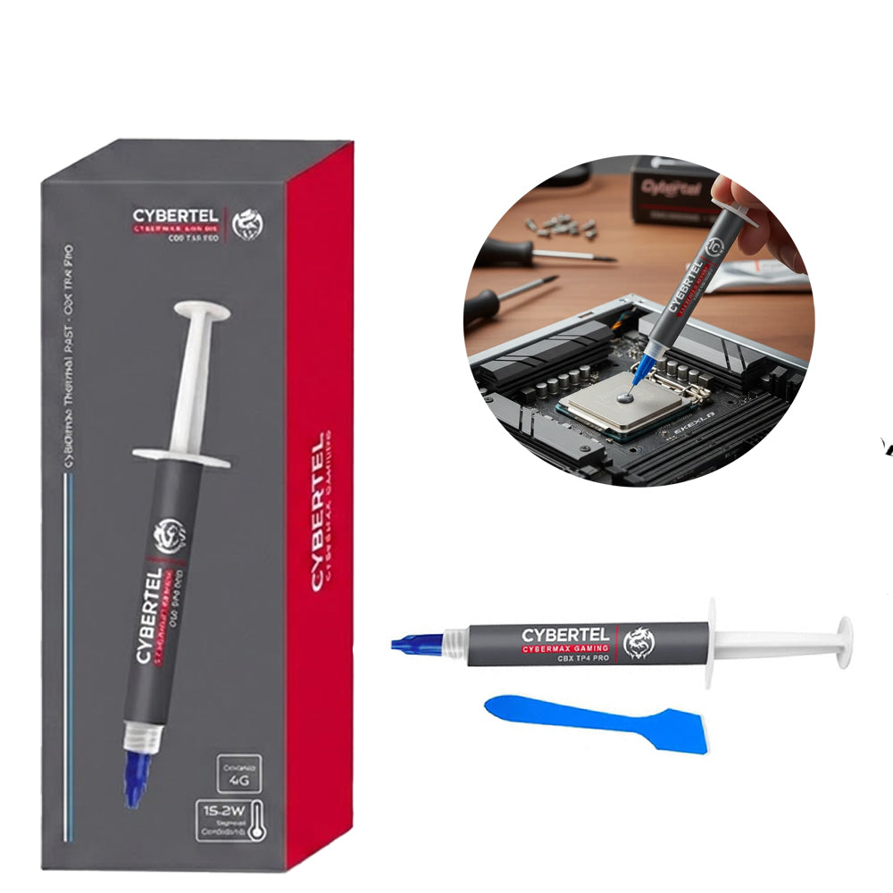 Pasta Térmica de Alto Rendimiento Cybertel CBX TP4 Pro 15.2 W/mK 4g Kit de Herramientas s2245