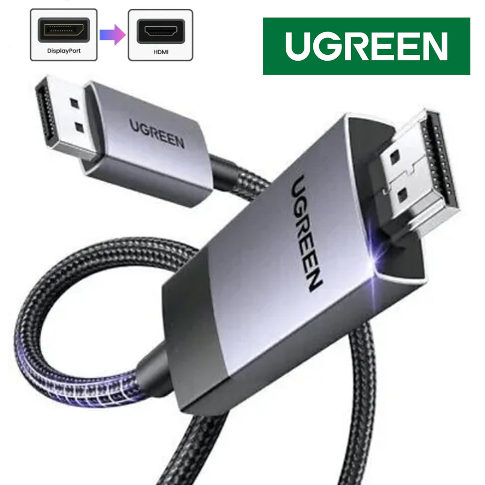 Cable Activo DisplayPort a HDMI 4K@60Hz HDR UGREEN 3 Metros s2084