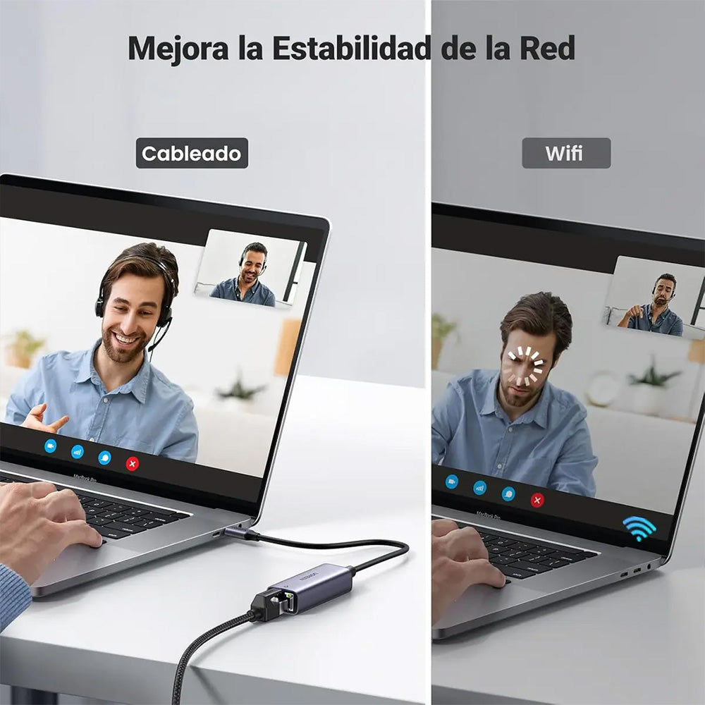 Adaptador de Red USB-C a Ethernet RJ45 2.5G UGREEN de Alta Velocidad S2127