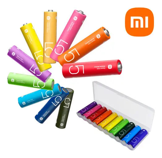 Pilas Alcalinas Xiaomi AA LR6 1.5V Pack x10 Larga Duración y Alto Rendimiento s2051