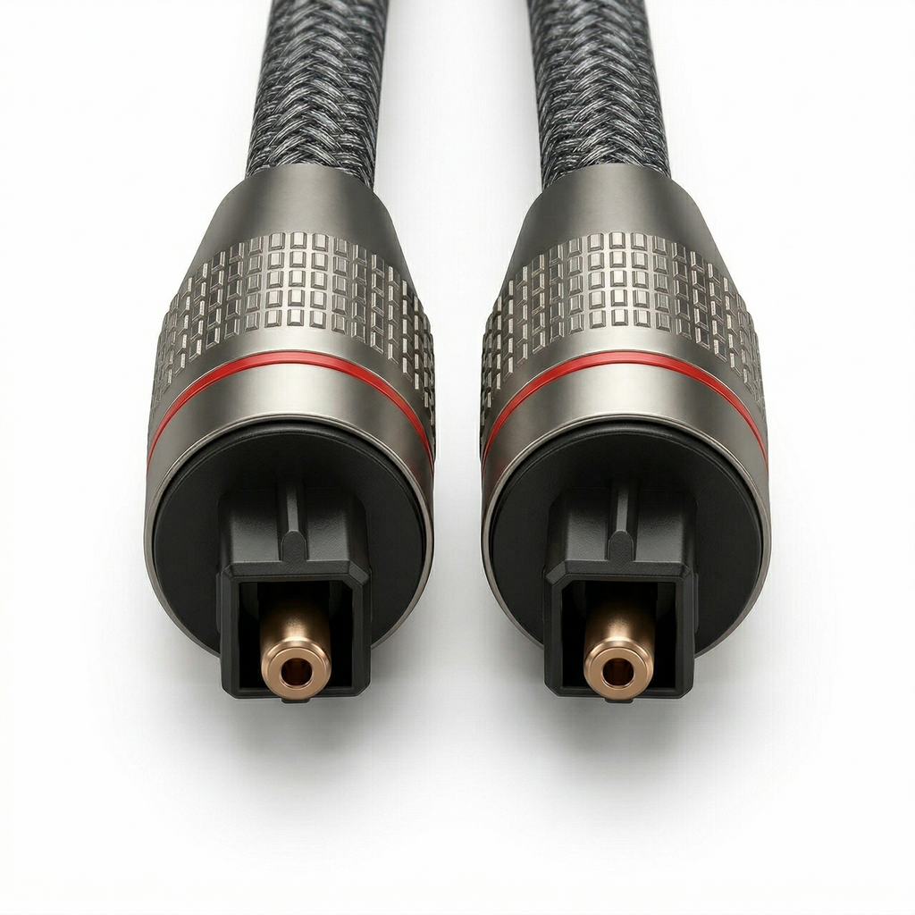 Cable de Audio Óptico Digital Toslink Premium Trenzado 2 Metros s2087