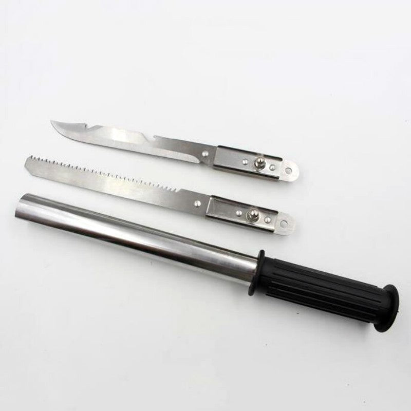 Pala 4 en 1 Camping Plegable Hacha Sierra y Cuchillo + Funda S0281