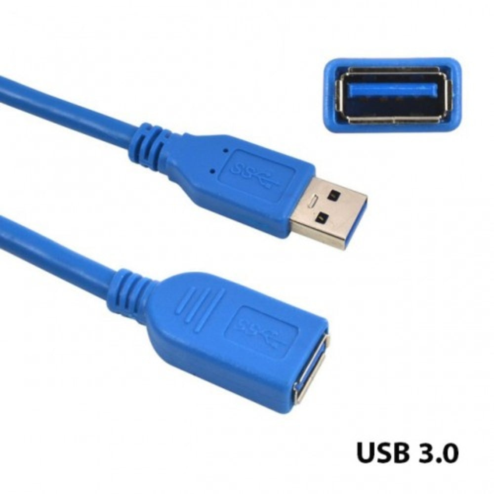 Cable Extensión USB 3.0 Macho a Hembra 5 Metros Azul S0251