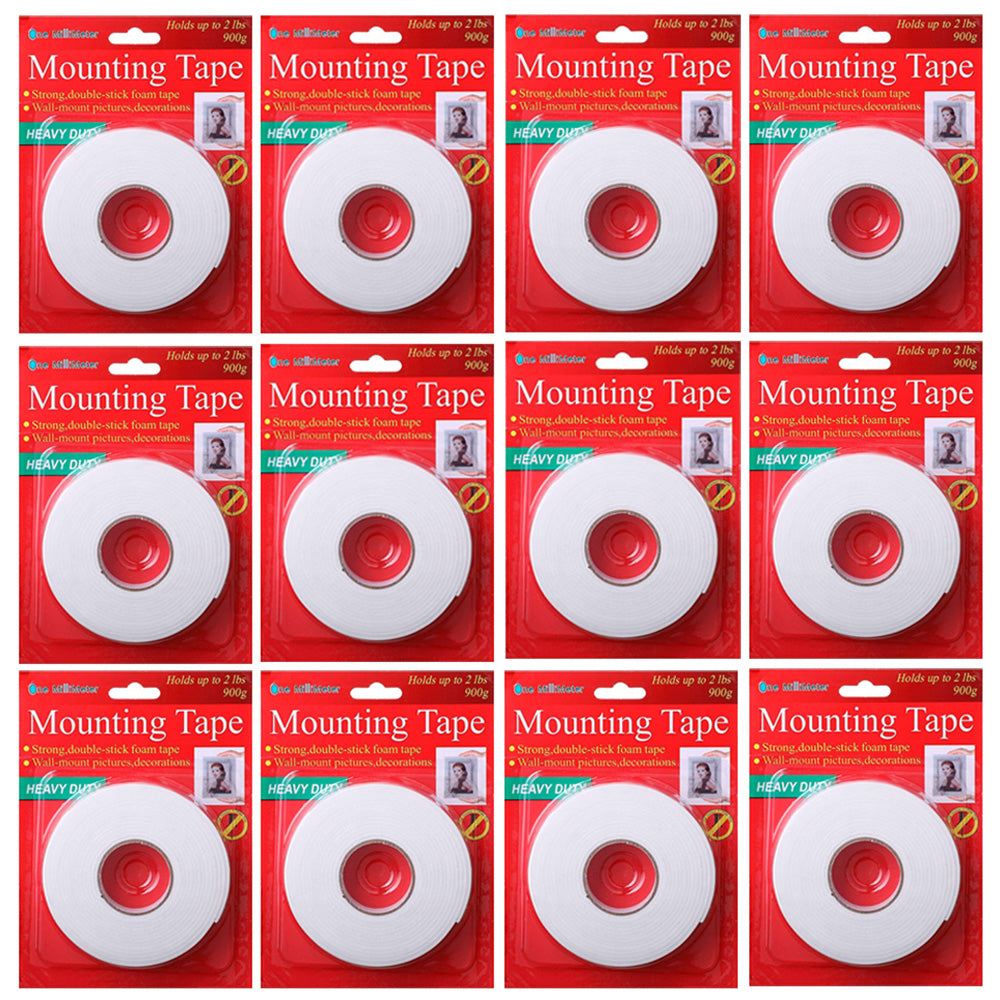 12 Cintas de Montaje de Doble Contacto Heavy Duty (900g) 18mm x 5Y S2131