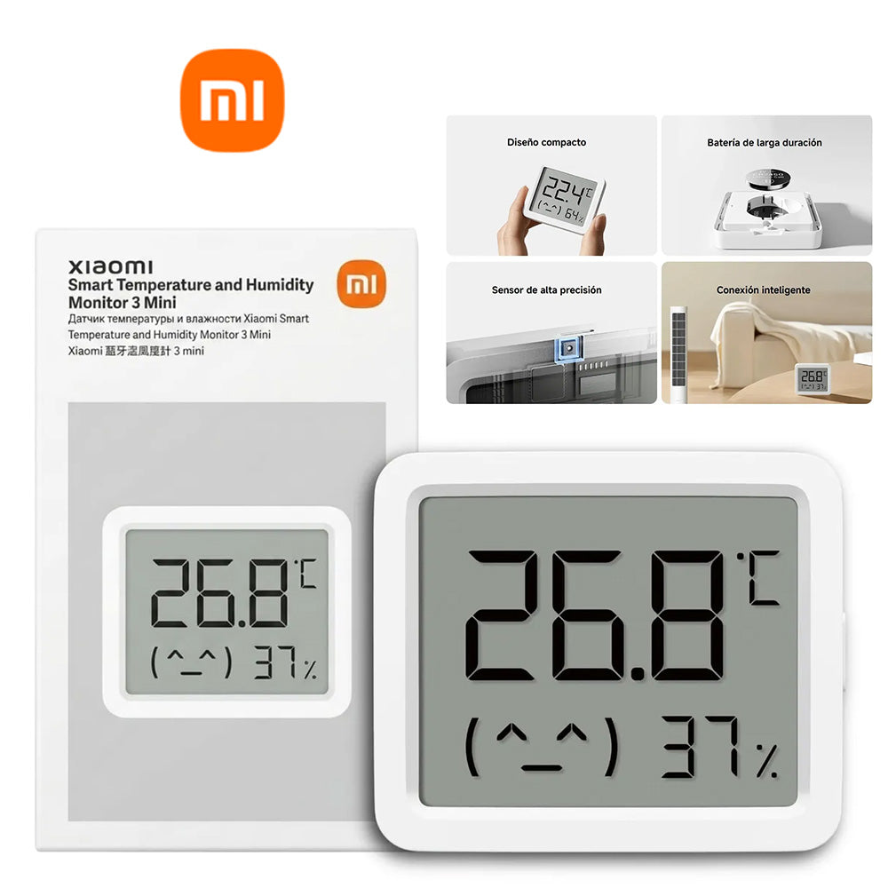 Termohigrómetro Inteligente Xiaomi Mi Temperature and Humidity Monitor 3 Mini S2126