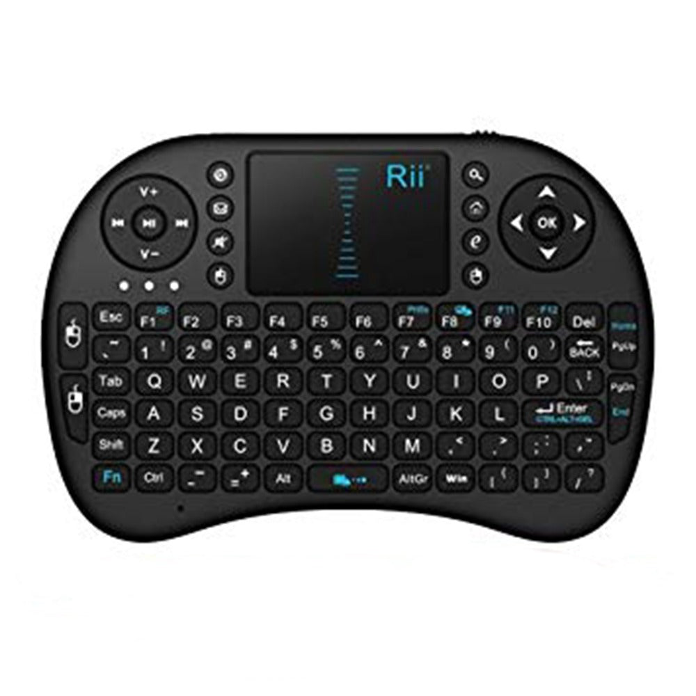 Mini Teclado Inalámbrico Airmouse Android Smart Tv Iluminado Negro S0013