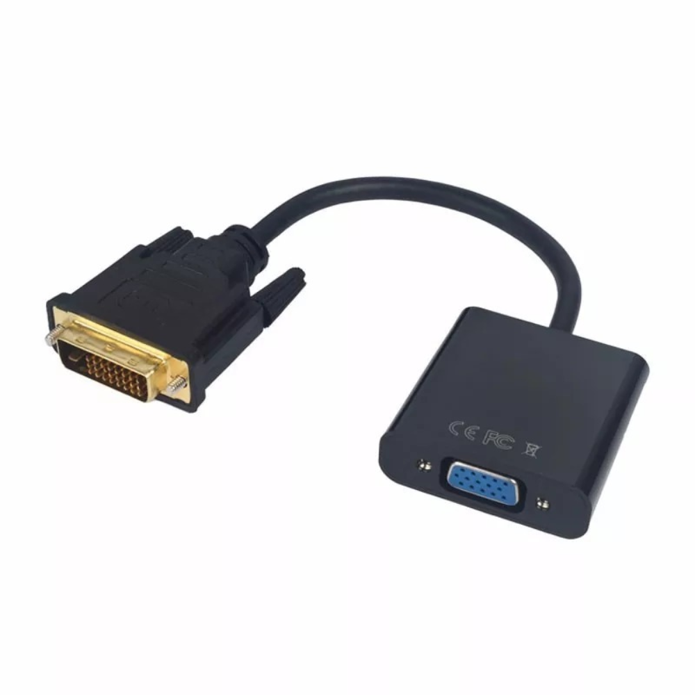 Adaptador Convertidor DVI D a VGA DVI-D a VGA 24 + 1 Conversor S0031