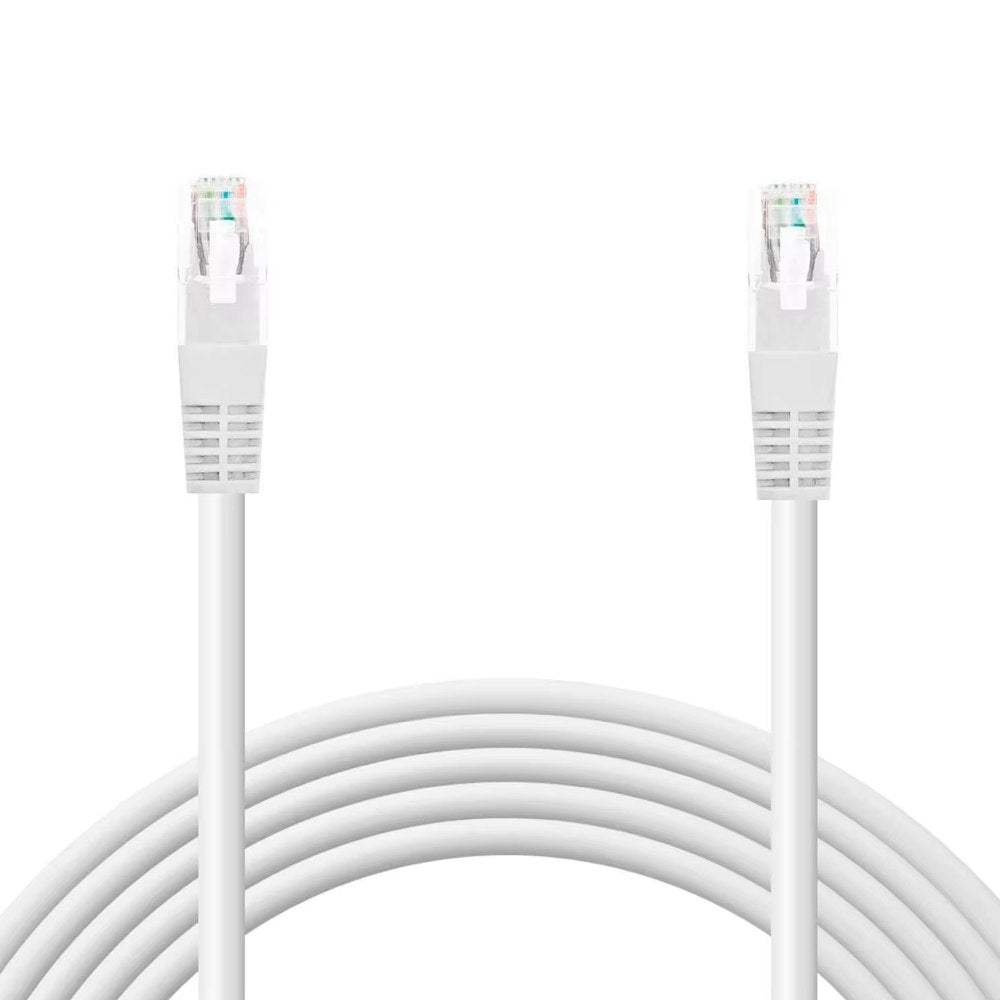 Cable de Red UTP Cat 5 Testeado Rj45 20 Metros Blanco S0041