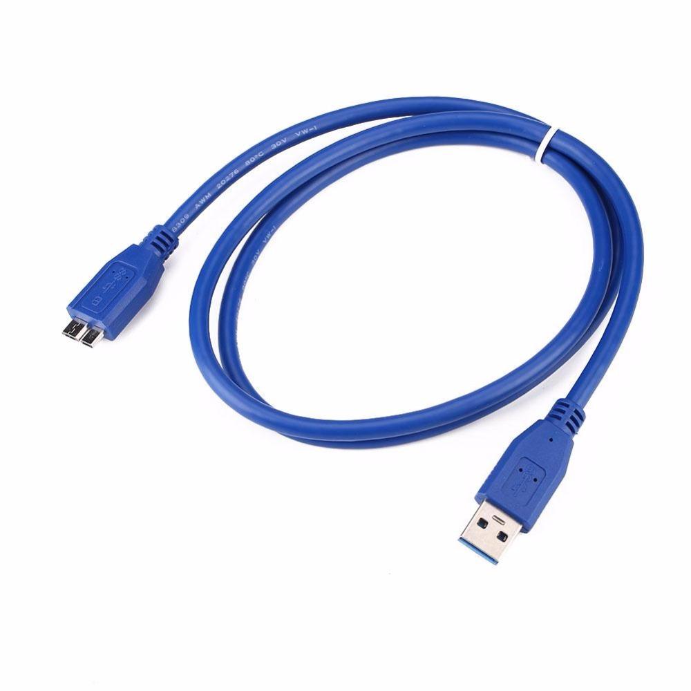 Cable USB 3.0 a Disco Duro Externo B 1.5 metros USB 3.0 a Micro B Azul S0046