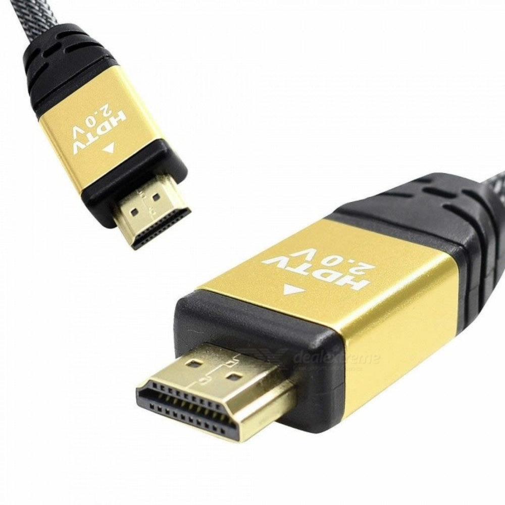 Cable HDMI 10 Metros Ultra HD 3D 4K V2.0 2160P a Enmallado Gris S0048