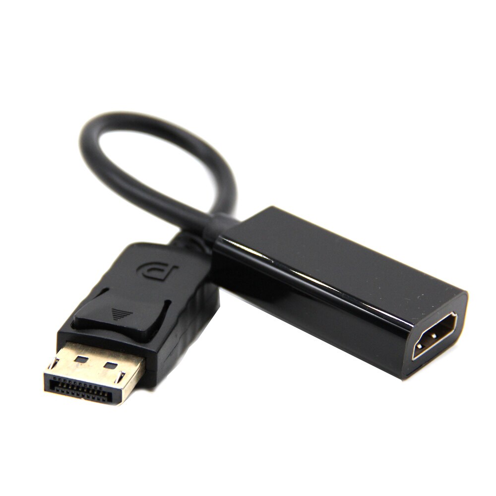 Adaptador Convertidor Display Port Dp a HDMI Dp Macho a HDMI Negro S0081