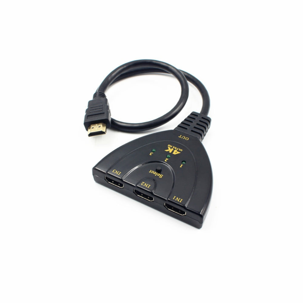HDMI Switch 4K 3 x 1 Splitter con Cable Full HD 1080p 3D Multiplicador S0099