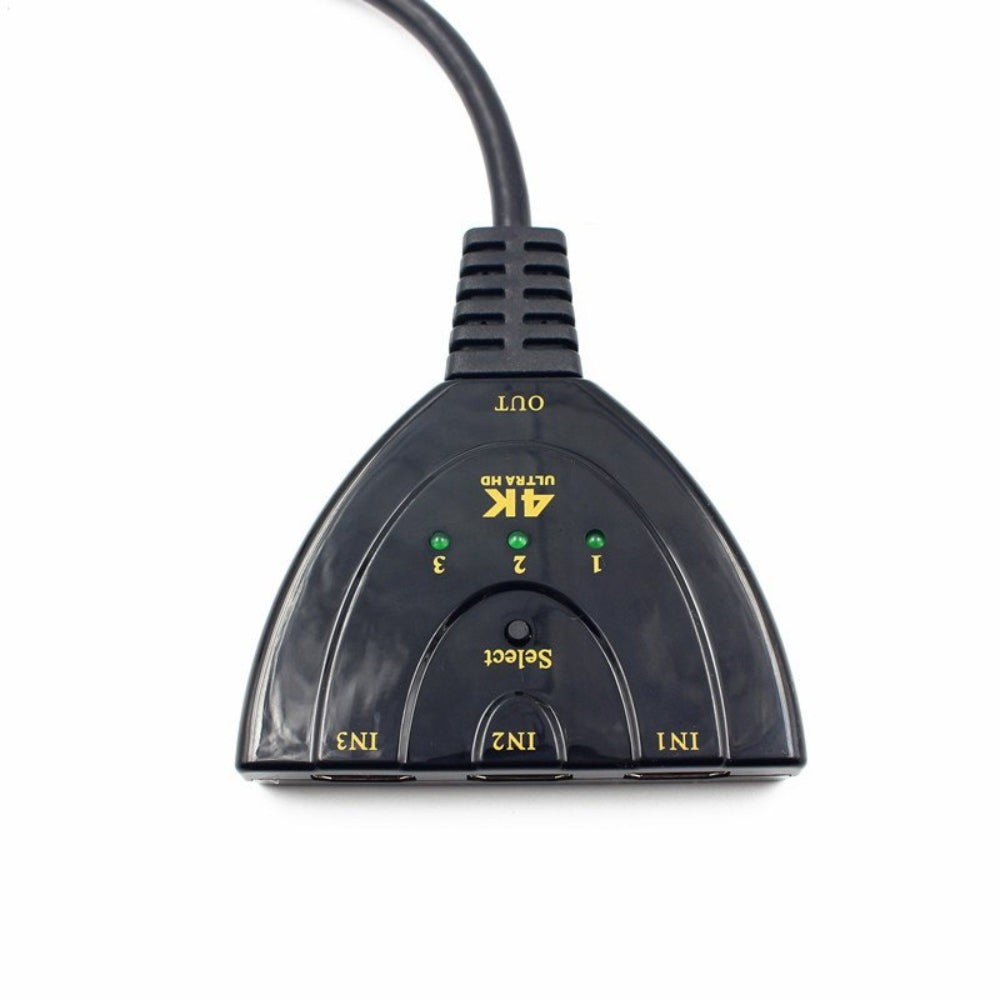 HDMI Switch 4K 3 x 1 Splitter con Cable Full HD 1080p 3D Multiplicador S0099