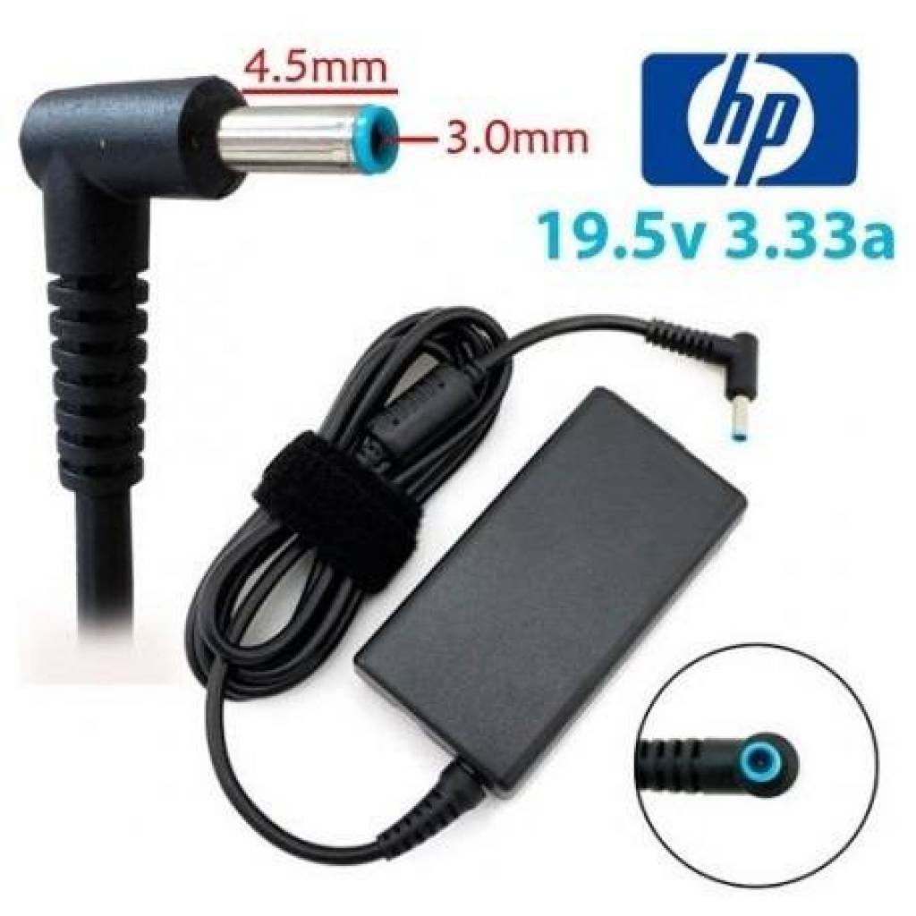 Cargador Generico Laptop HP compaq 19.5V 3.33A 65w 4.5x3.0mm S0101