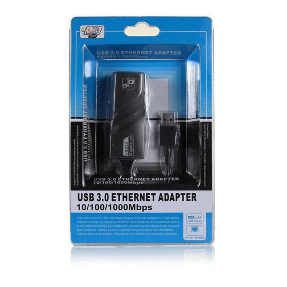 Adaptador USB 3.0 a RJ45 USB LAN Ethernet Windows Internet Gigabit S0132