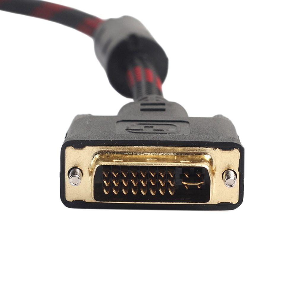 Cable DVI a VGA DVI-I 24 + 5 Turno a VGA Video HDTV DVD Enmallado S0137
