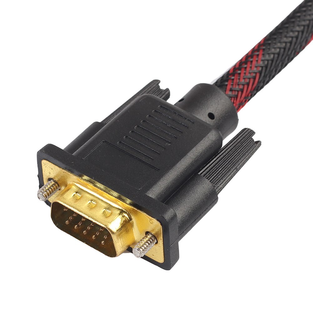 Cable DVI a VGA DVI-I 24 + 5 Turno a VGA Video HDTV DVD Enmallado S0137