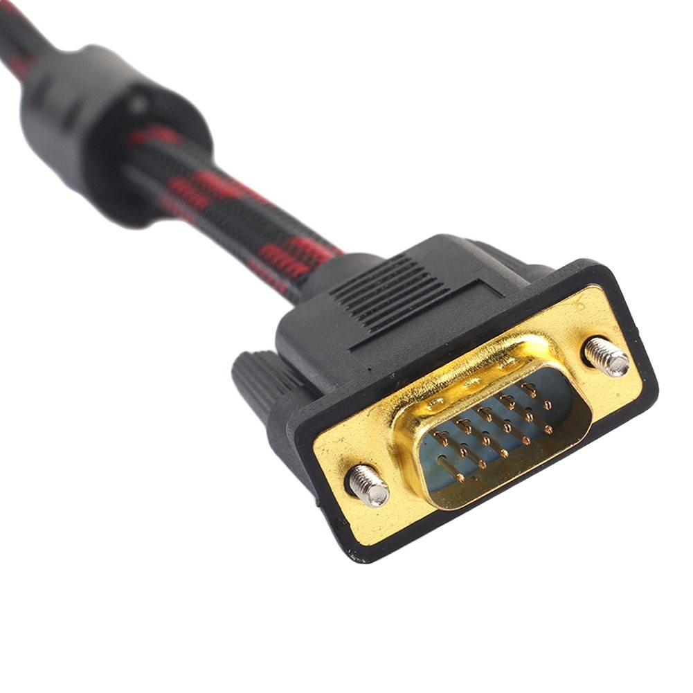Cable DVI a VGA DVI-I 24 + 5 Turno a VGA Video HDTV DVD Enmallado S0137