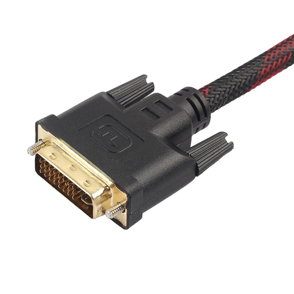 Cable DVI a VGA DVI-I 24 + 5 Turno a VGA Video HDTV DVD Enmallado S0137