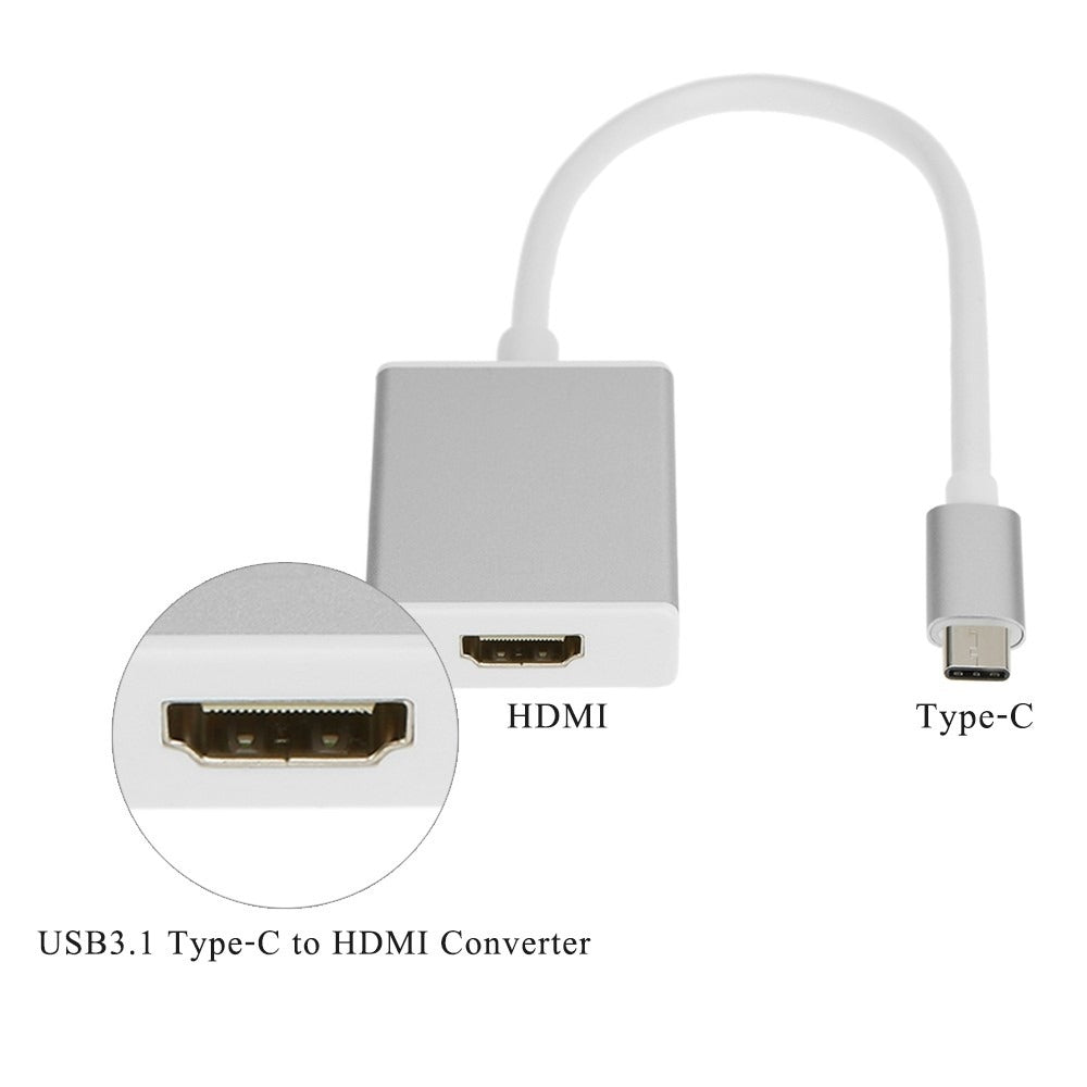 Convertidor USB 3.1 Tipo C a HDMI Adaptador Mac Video S0184