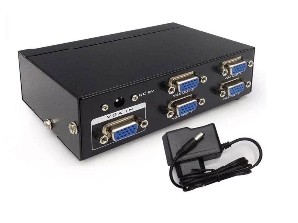 Splitter 1 x 4 Puertos VGA Convierte 1 Puerto VGA en 4 HD S0196
