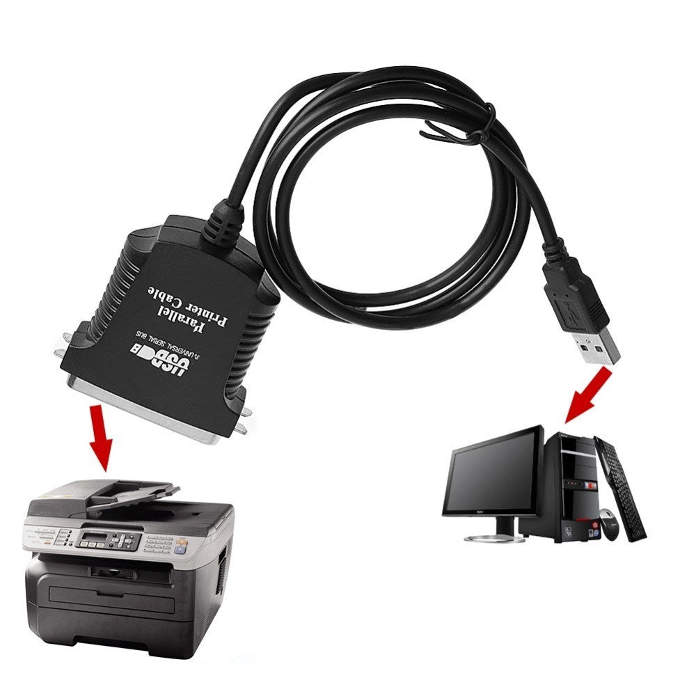Cable de Impresora USB 2.0 a 36 Pines Paralelo 1284 Leee Ada Negro S0200