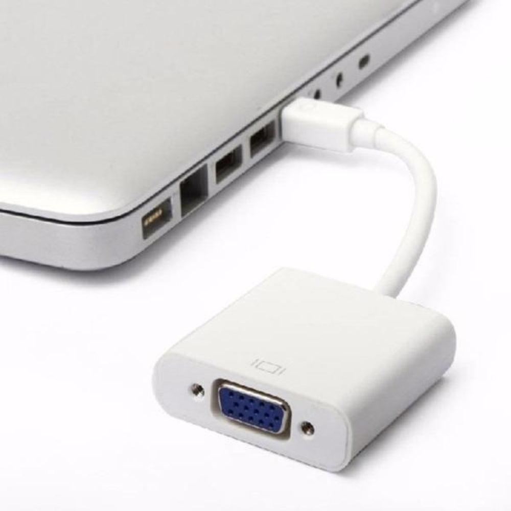 Adaptador Convertidor Mini Displayport a VGA MDP a VGA Mac Blanco S0207