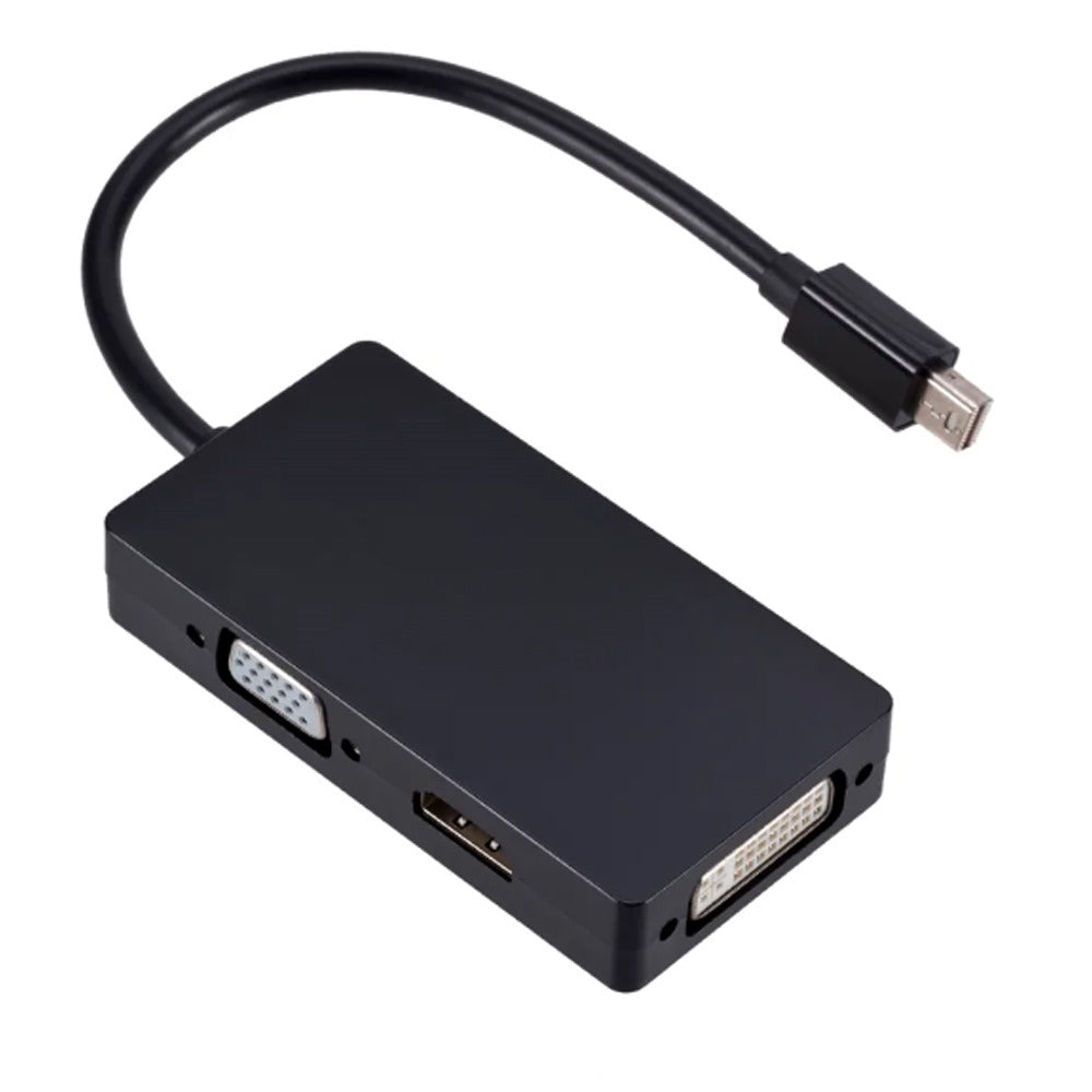 Convertidor 3 en 1 Thunderbolt Mini Displayport a HDMI VGA DVI S0218