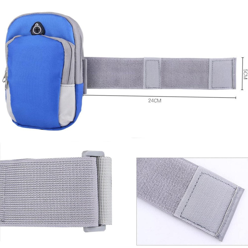 Bolso Porta Celular Deportivo Con Correa brazalete Azul S0259-1